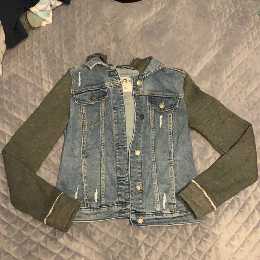 Hollister Jean hoodie jacket size small